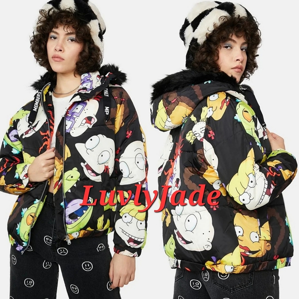 MEMBERS ONLY X NICKELODEON Rugrats Snorkel Bomber Jacket Size M NWT